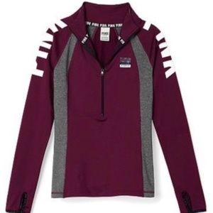 Victoria Secret PINK Maroon Half Zip